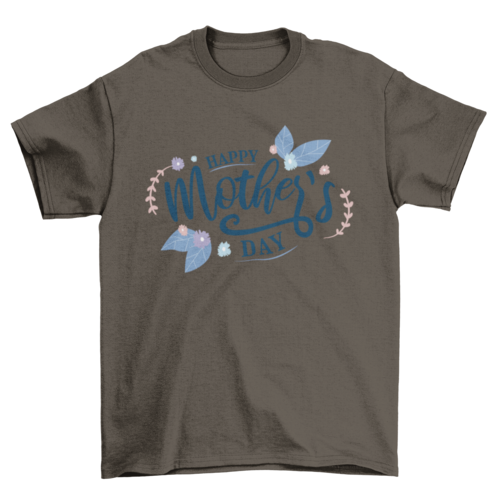 Happy Mothers Day T-Shirt, Stylish Lettering Design, Casual Wear for Mom, Perfect Mother’s Day Gift