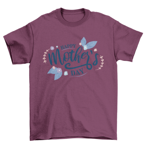 Happy Mothers Day T-Shirt, Stylish Lettering Design, Casual Wear for Mom, Perfect Mother’s Day Gift