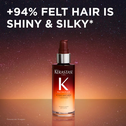 Kerastase Nutritive 8H Magic Night Serum - Overnight Treatment for Dry Hair, Enhances Shine, Nourishes and Reduces Frizz, With Plant-Based Proteins