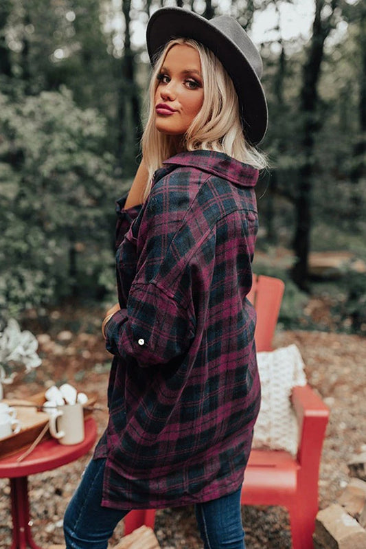Plaid boyfriend shirt