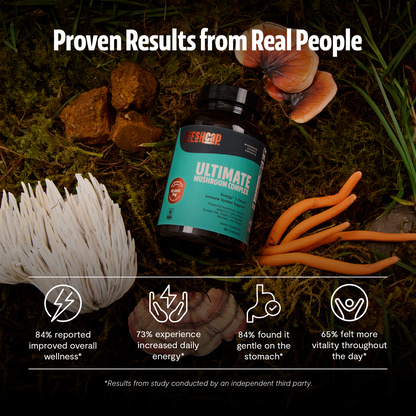 Organic Mushroom Complex Supplement Capsules