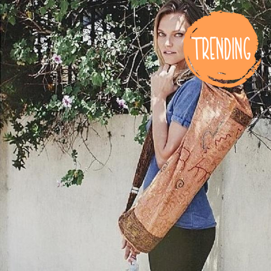Hand Crafted Yoga Bag, Spacious and Eco-Friendly Carrier for Mom’s Yoga Gear, Ideal Mother’s Day Gift