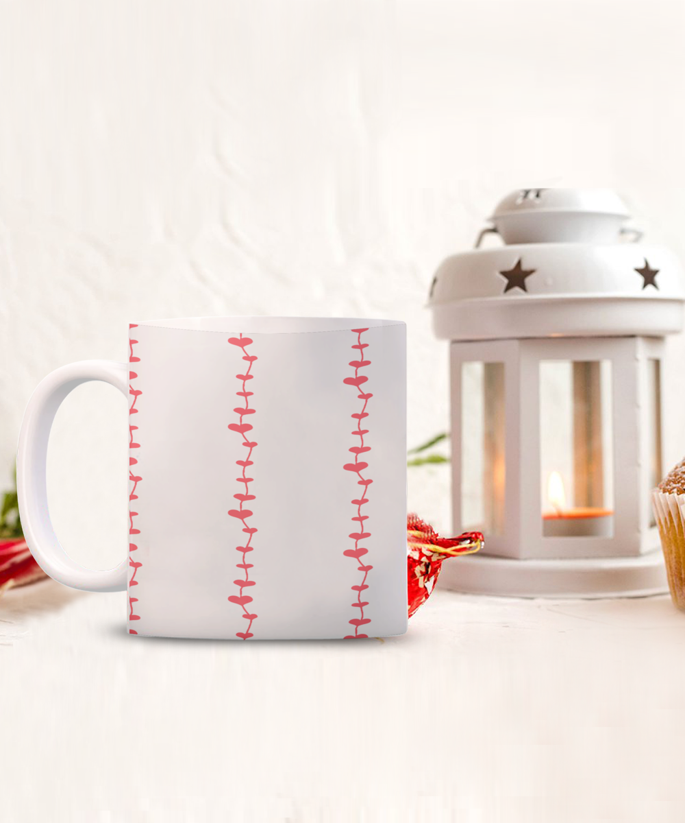 Heart on a String Valentine's Day Mug