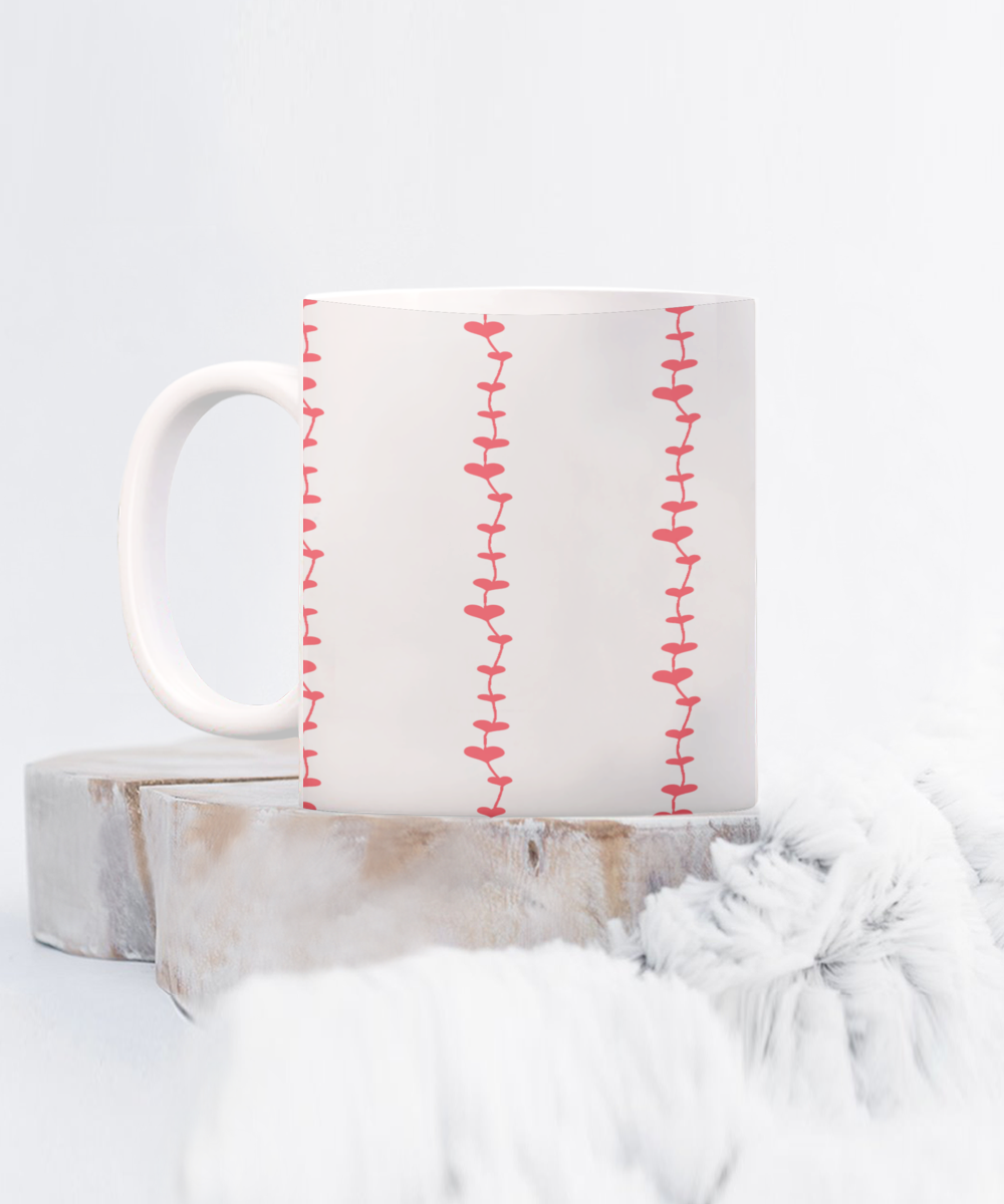 Heart on a String Valentine's Day Mug