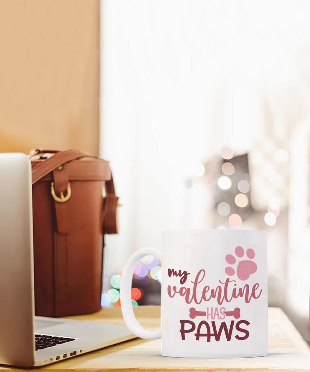 My Valentine Has Paws Mug