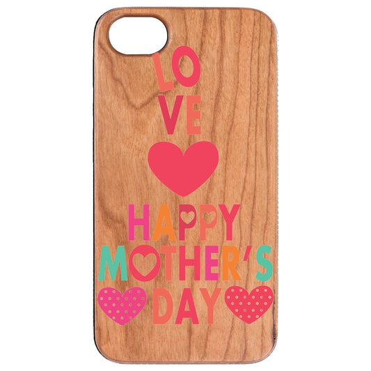 Mothers Day Personalized Real Wood Protective Case for iPhone /Samsung