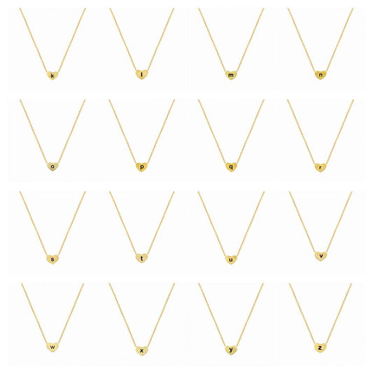1PCS Initial Letter K Z Chokers Necklaces