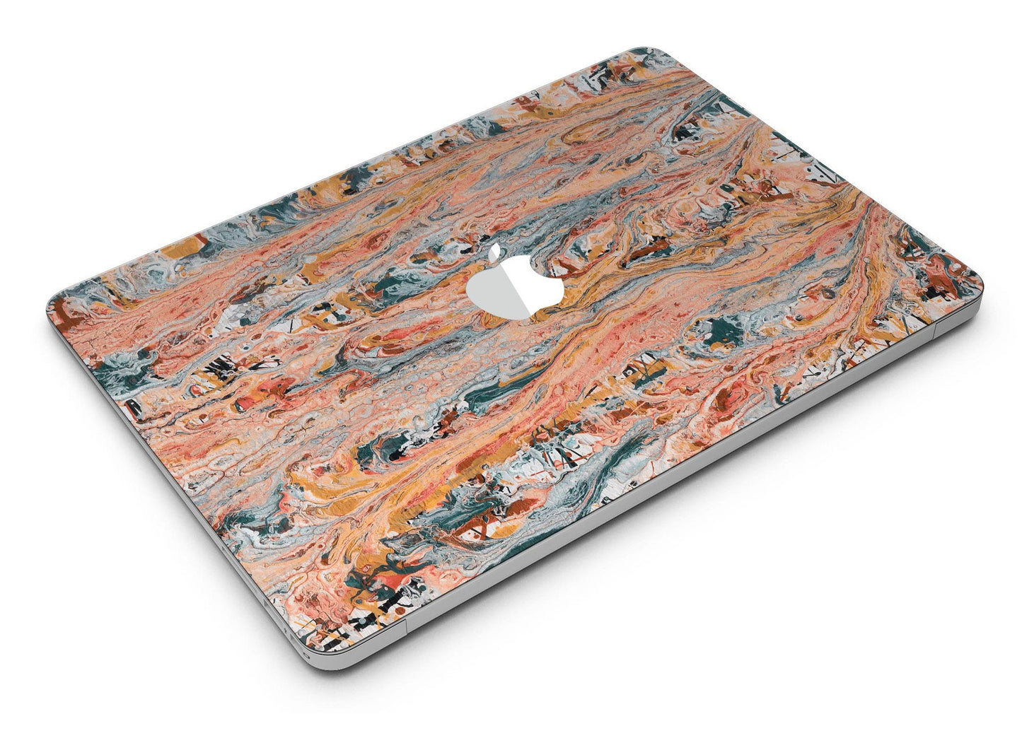 Abstract Wet Paint Coral Love - MacBook Air Skin Kit