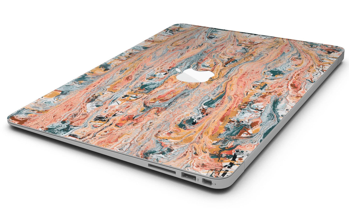 Abstract Wet Paint Coral Love - MacBook Air Skin Kit