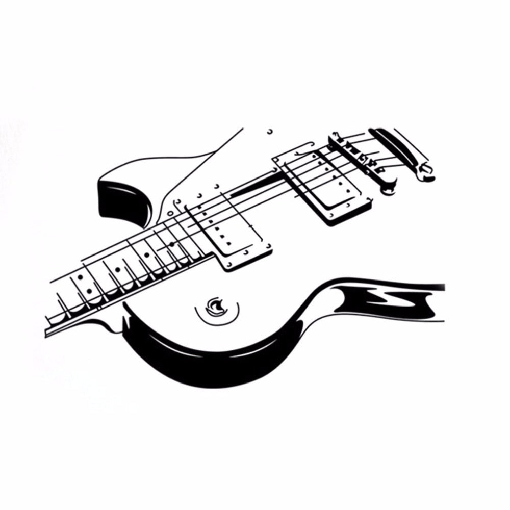 Removable Guitar Wall Sticker