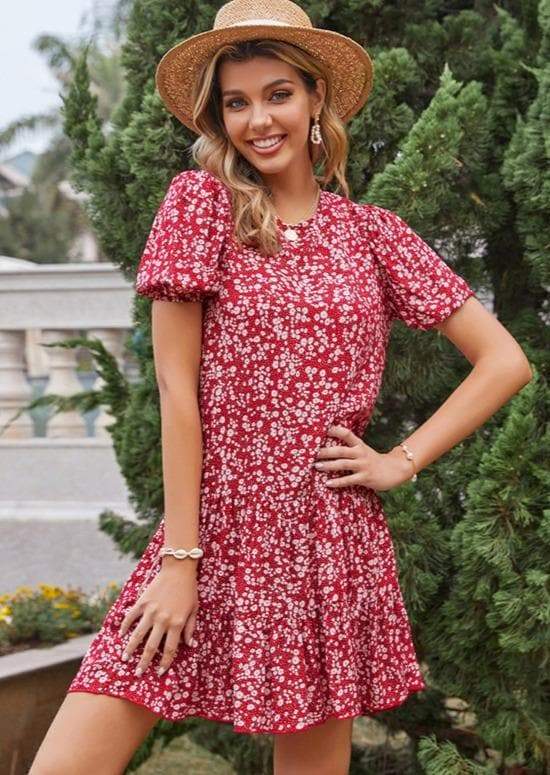 Brunch Soft Floral Tunic Dress